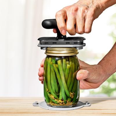 Adjustable Jar Opener Rotating Bottle Opener Multifunctional Jar Lid Opener Stainless Steel Manual Can Opening Tool for Kitchen