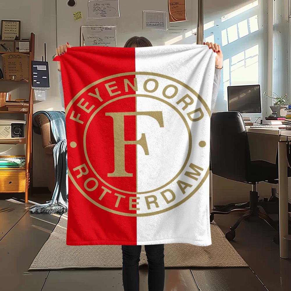 1pc Feyenoord Print Flannel Blanket, High Quality Comfortable for All Seasons, Home Decor, Warmth and Comfort, Perfect for Christmas Gifts53