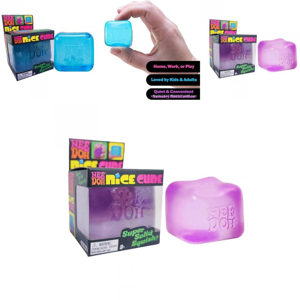Stress Relief Needoh Nice Cube Sensory Squeeze Toy For Kids And Adults