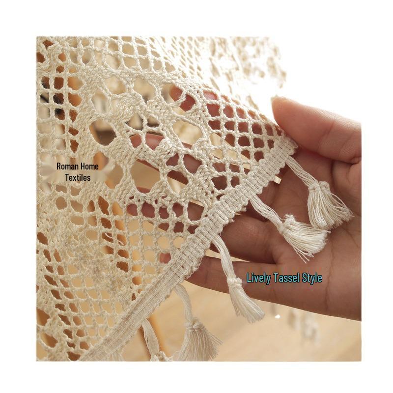 Tovaglia all'Uncinetto Maglia Classica Americana-Giapponese – Decorazione in Tessuto a Maglia Vuota
