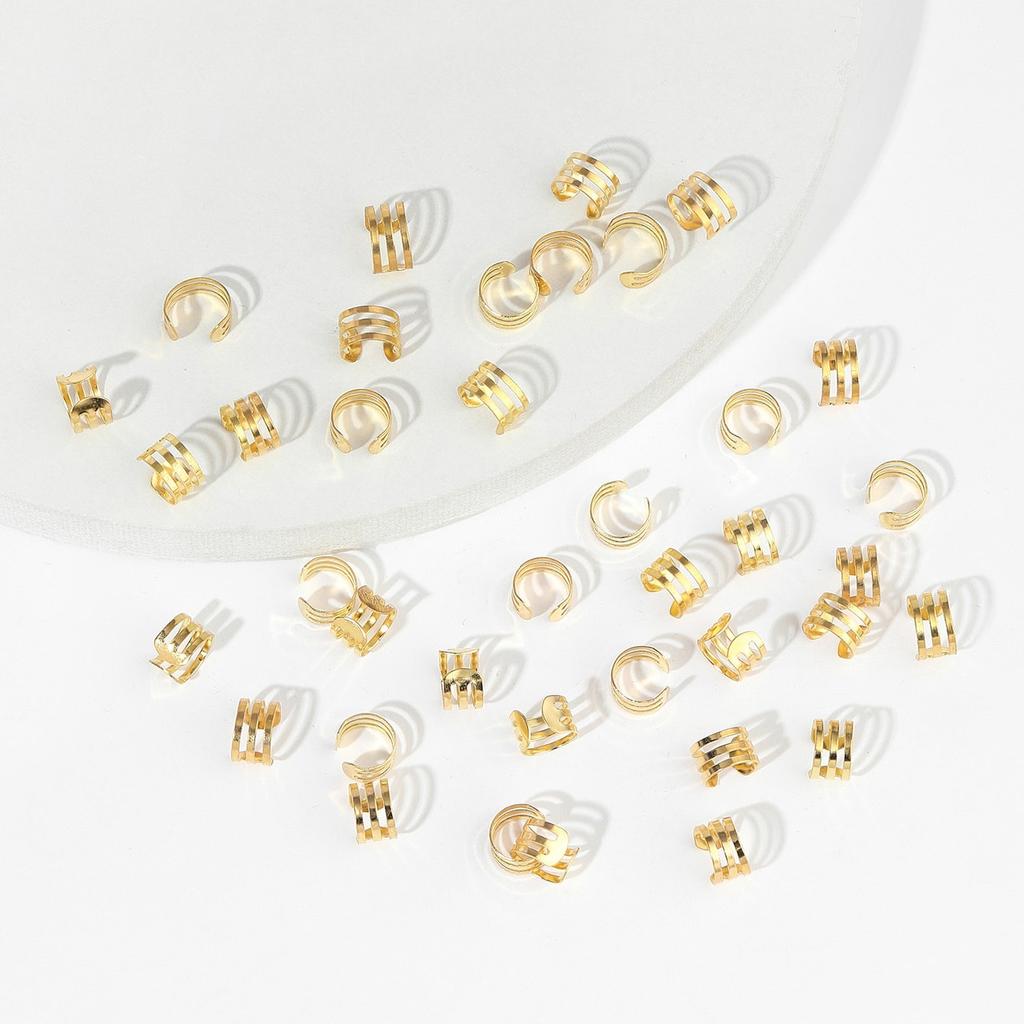 11Pc European and American TEUMSHEIN popular DIY wig dreadlocks jewelry accessories color geometric simple braids hair buckle