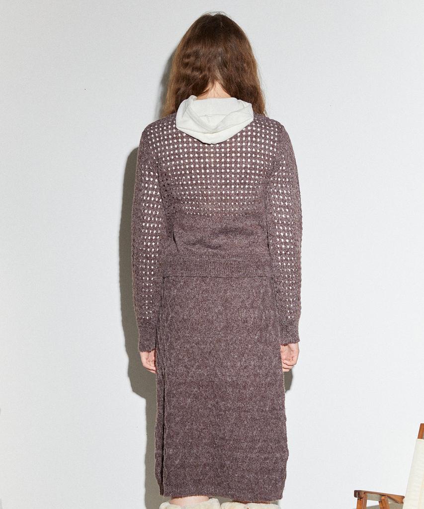Mimi Kawi Poppy Embroidery Skirt/Brown