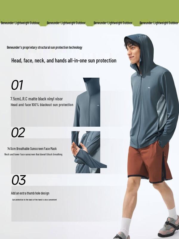Легкая мужская куртка Beneunder для защиты от солнца