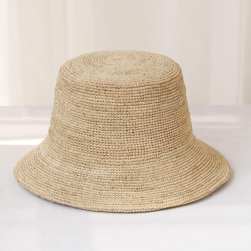 

2026 Summer Sun Hat 100%Raffia Hat Sun Visor Women s Summer Handmade Woven Straw Hats Women s Beach Hat 56-58cm бежевий