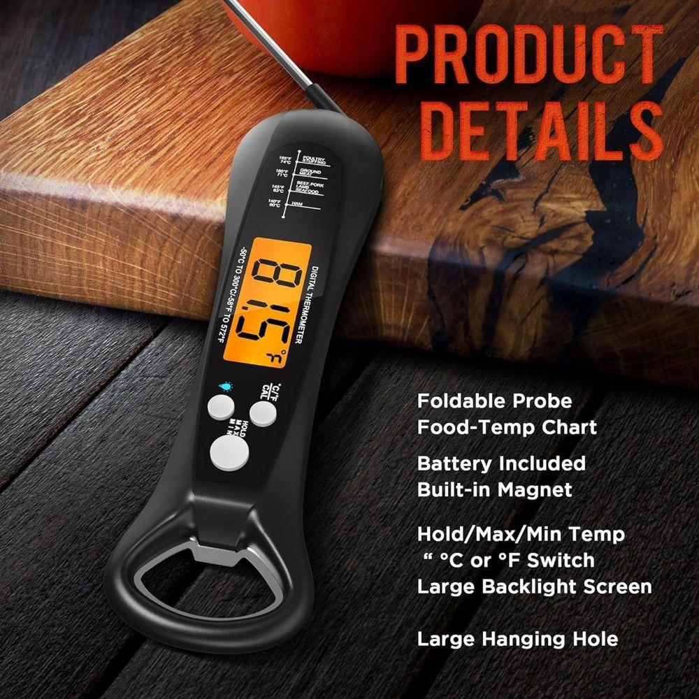Waterproof Digital Thermometer Backlight Professional Meat Thermometer Kitchen Thermometer