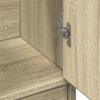 Bathroom Vanity Cabinet In Sonoma Oak 63 X 29 X 55 Cm Particleboard