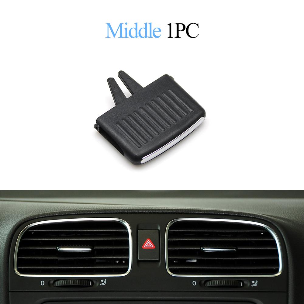 Car Dash Front Rear Air Conditioner AC Vent Grille Outlet Tab Clip Slider For Volkswagen Golf 6 Sagitar Jetta 5KD819703
