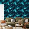 Watercolor Galaxy Wallpaper In Turquoise, Navy, Mint and Sea Blue 50x1000