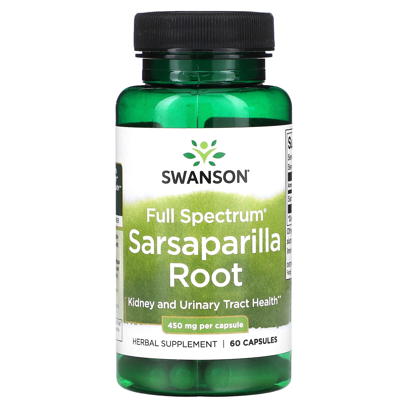 

Full Spectrum Sarsaparilla Root, 450Mg, 60 Capsules