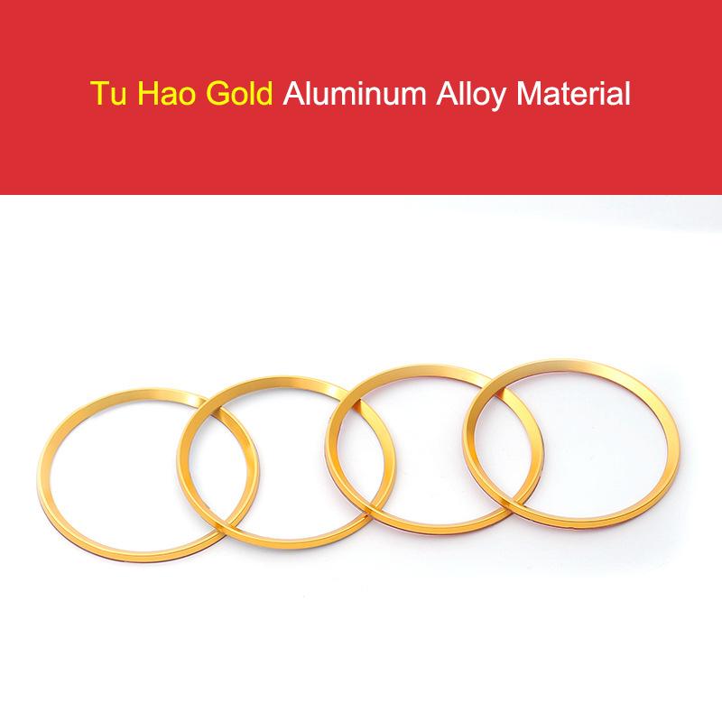 

4 шт. Автомобильная модифицированная ступица колеса декоративная круглая цветная алюминиевая сплавная кольцевая наклейка для BMW M E90 E91 E92 E93 M3 E60 автомобильный стиль