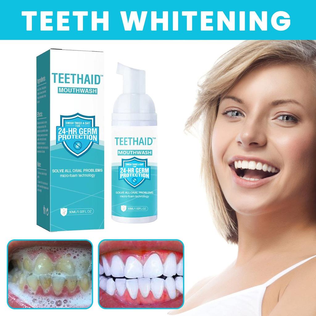 30ml Teeth Whitening Toothpaste Foam Natural Ingredients Baking For Cleaning Teeth And Improve Teeth Health