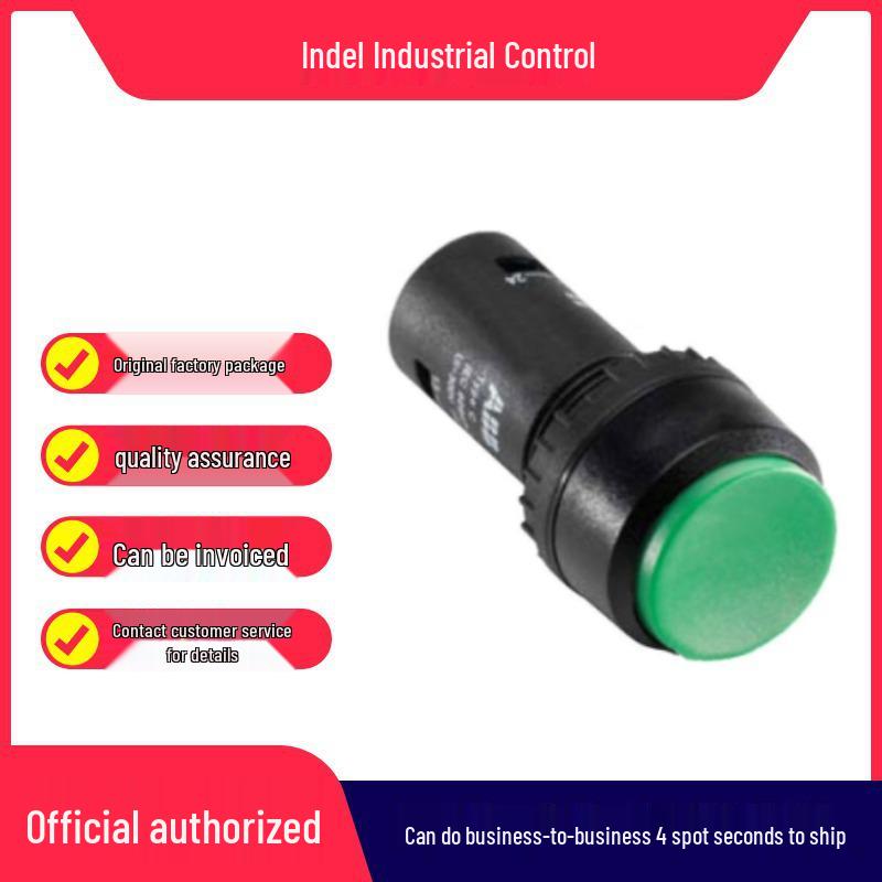 

ABB CP3-10G-20 Raised Head Reset Pushbutton, Non-Illuminated, Green