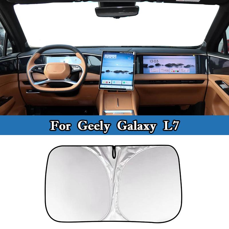 For Geely Galaxy L6 L7 E8 Car Windshield Sunshade Cover Foldable Front Window Sun Visor Blocks UV Refletive Protective Cover