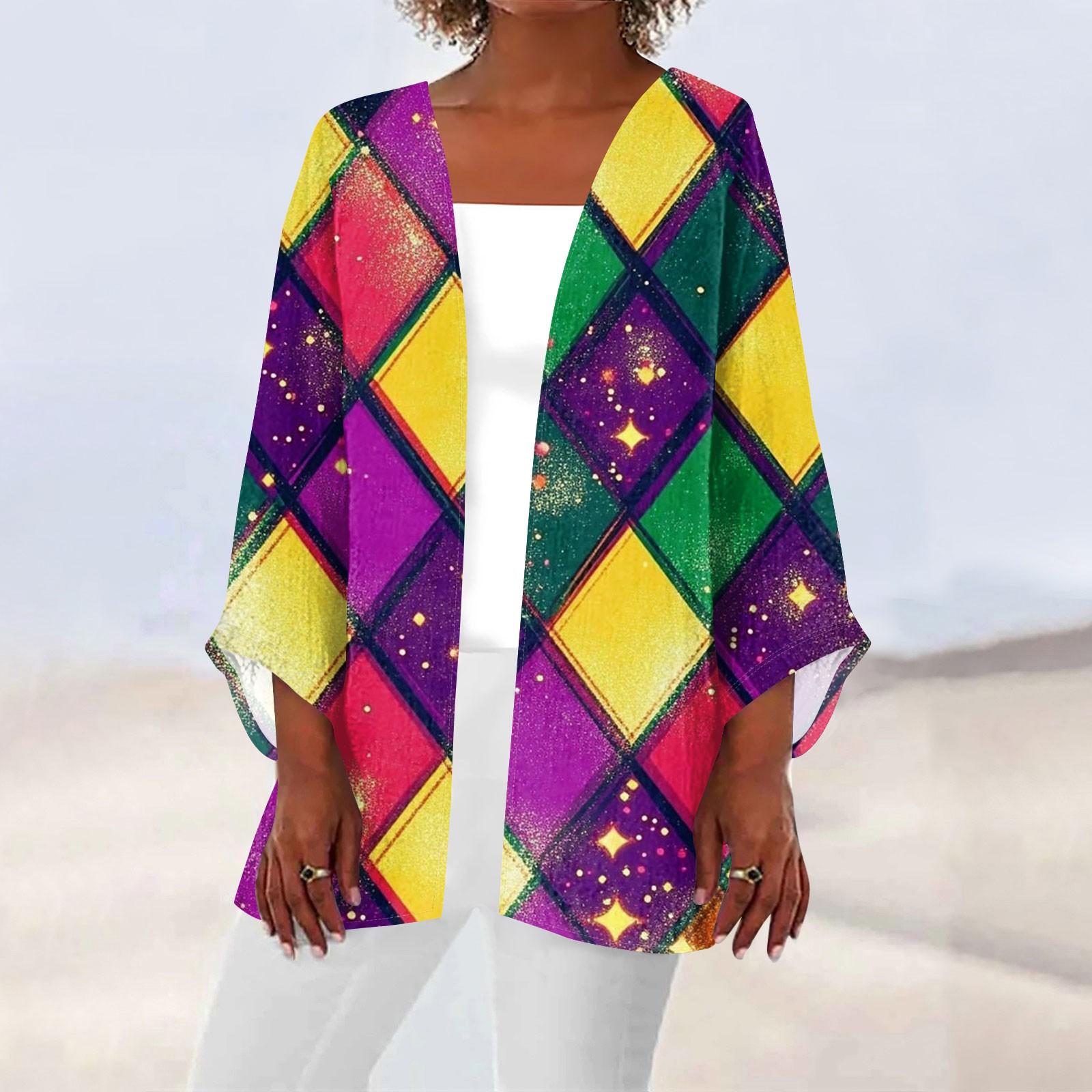 

Женский кардиган с длинным рукавом и принтом «Карнавал» на пуговицах XXXXXL