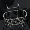 Silver/Black/Grey Stainless Steel Sink Drain Basket Wall Mounted Sink Storage Rack  Sponge