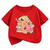 Girls Clothes Capibara Kids Clothing Tees Summer Printed Cartoon Short Sleeve Tshirt Girls Loose Casual Crewneck Tops T Shirts