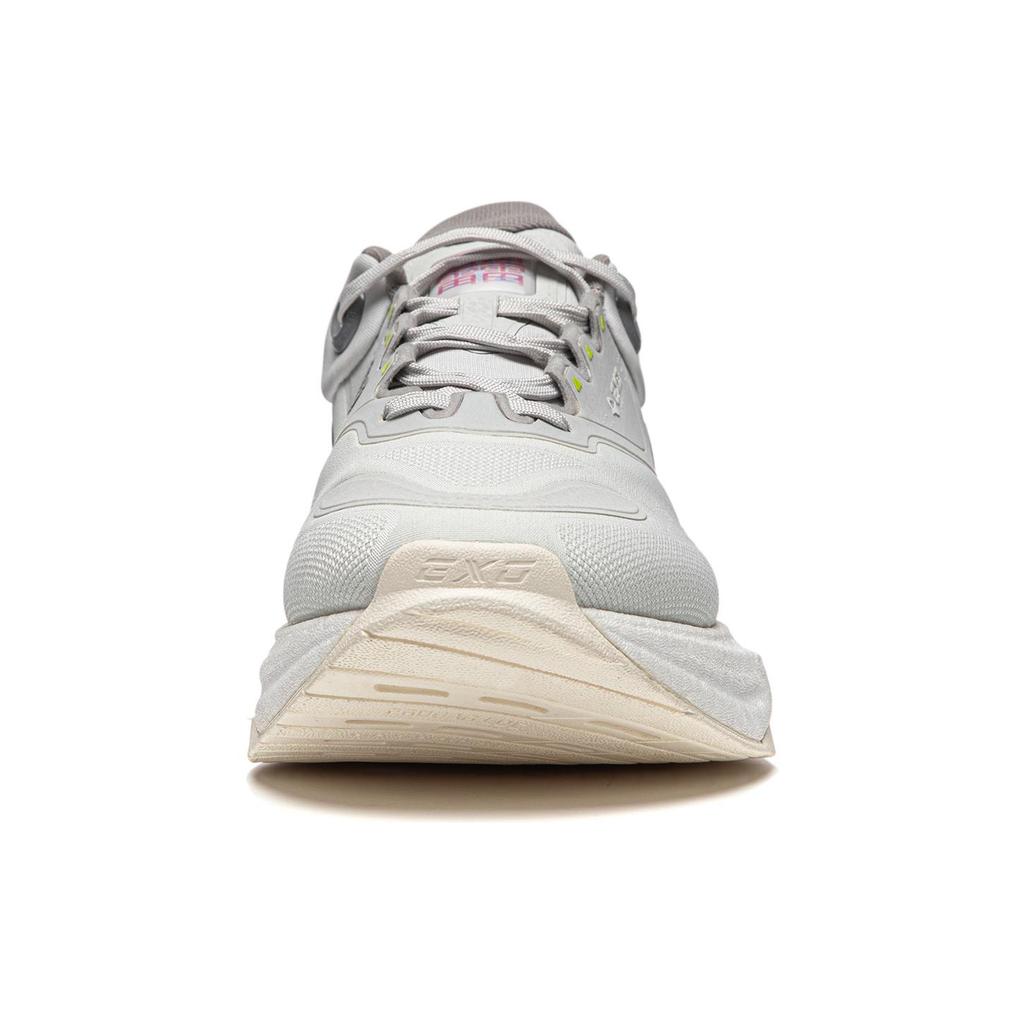New LiNing Exceed 8 Cushioning Anti Slip Wear Resistant Breathable Support Rebound Low Top Casual Shoes Men's Gray White AGLU007-4