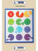 Tri-fold Magnetic Fraction Decomposition Disc - Educational Toy for Cross-Border Children's Learning