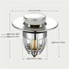 Bathroom Sink Drain Plug, Universal Push Sink Pop-up Chrome Sink Filter, Universal Stainless Steel Rebound Drain Plug Filter
