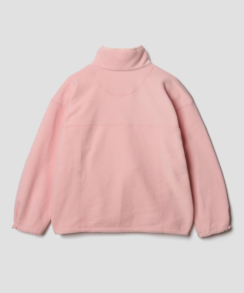 Ttudement Soft Fleece Half Zip-Up Pink