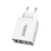 55W GaN USB Charger Fast Charging EU/US/UK/AU Plug Phone Charge Adapter For iPhone Xiaomi Samsung QC 3.0 Type C PD Wall Charger