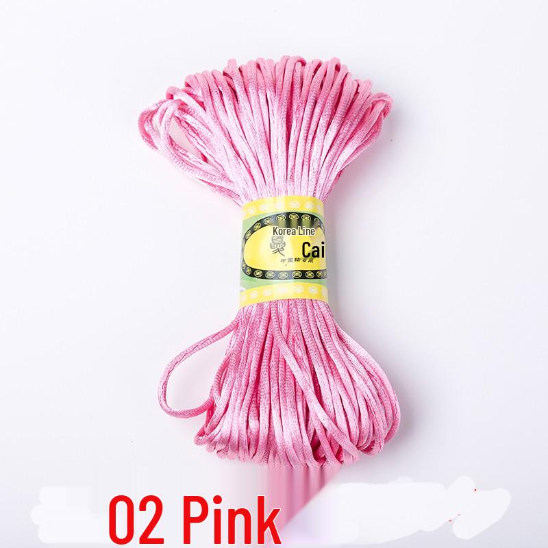 Korean Jade and Chinese Knot Weaving Cord - 20 Meters (No. 5 & No. 7)