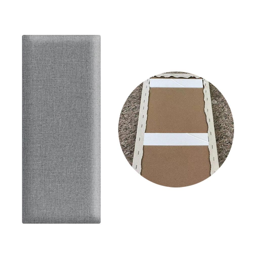 Soft Material Imitation Linen Soft Bag Self-adhesive Design Self-adhesive Headboards  Home Decor