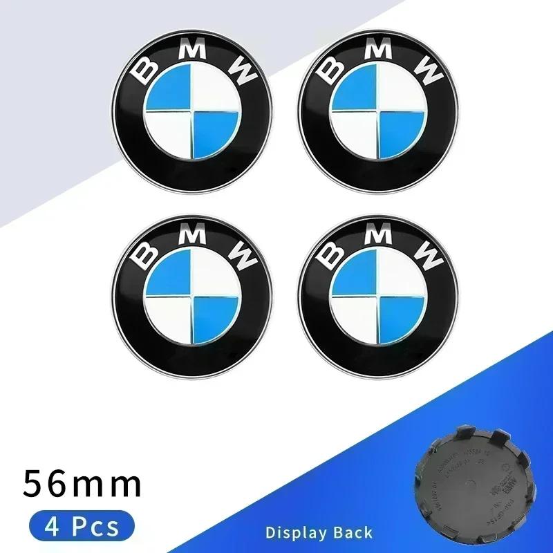For BMW 5 Series E28 4pcs 56mm Car Wheel Center Hub Cover Badge Logo Emblem for BMW E87 E30 E46 E28 E34 E39 E60 F02 F18 F35 G20 G03 G05 F10 E93 F20