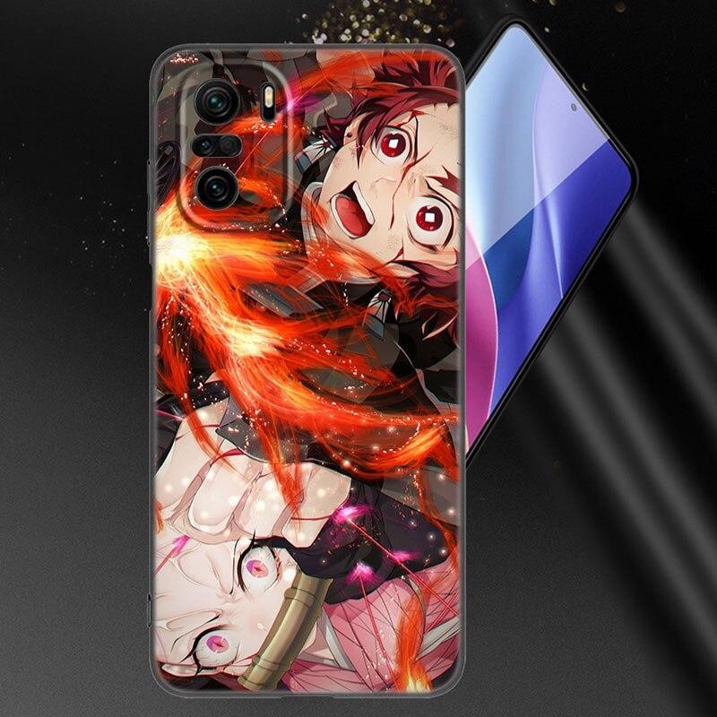 Anime Demon Slayer Kamado Tanjirou Phone Case For Xiaomi Mi POCO X3 NFC GT M4 M3 12 11T 10T Pro A3 11 Lite NE 5G 12X 11i F3