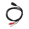 DIN 7 PIN To 2 RCA Cable DIN 7PIN Female To 2RCA Female Y Splitter Cable for Electronic Piano Sound Equipment 4.9ft