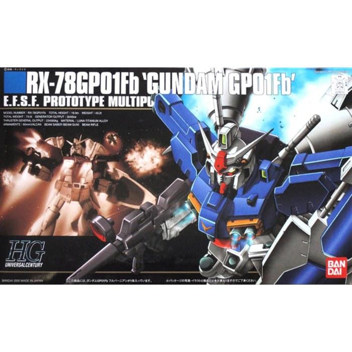 HGUC 1/144 Gundam GP-01Fb Model Kit Multicolor Small