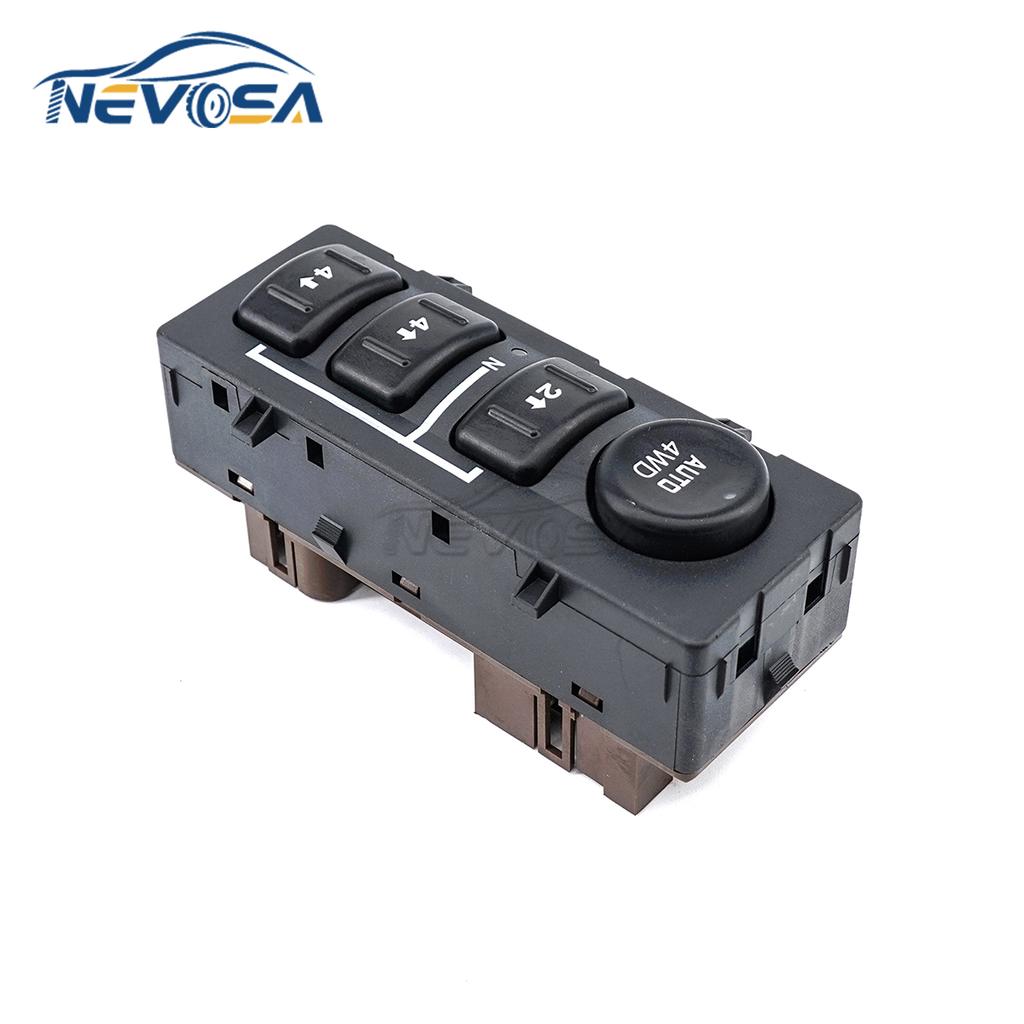 NEVOSA 19259313 For Chevrolet Silverado Suburban For GMC Yukon 4WD Wheel Drive Control Switch Transfer Case Button 15136039