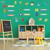 8 Sheets Back to School Window Door Clings, Welcome Window Stickers Bulletin Board Classroom Door Decorations Wall Glass Blackboard pirational