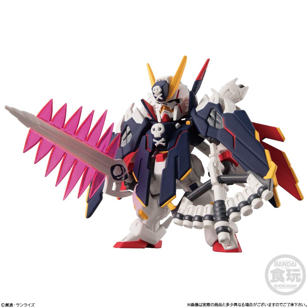 FW GUNDAM CONVERGE EX25 Crossbone Gundam X1 Full Cloth Suit Crossbone Gundam Steel (1 piece) Candy/Gum (Mobile Seven)