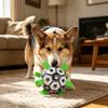 Squeaky Football Dog Toy for Training & Play: Self-Play Chew-Resistant Ball for Fetch Games and Independent Fun