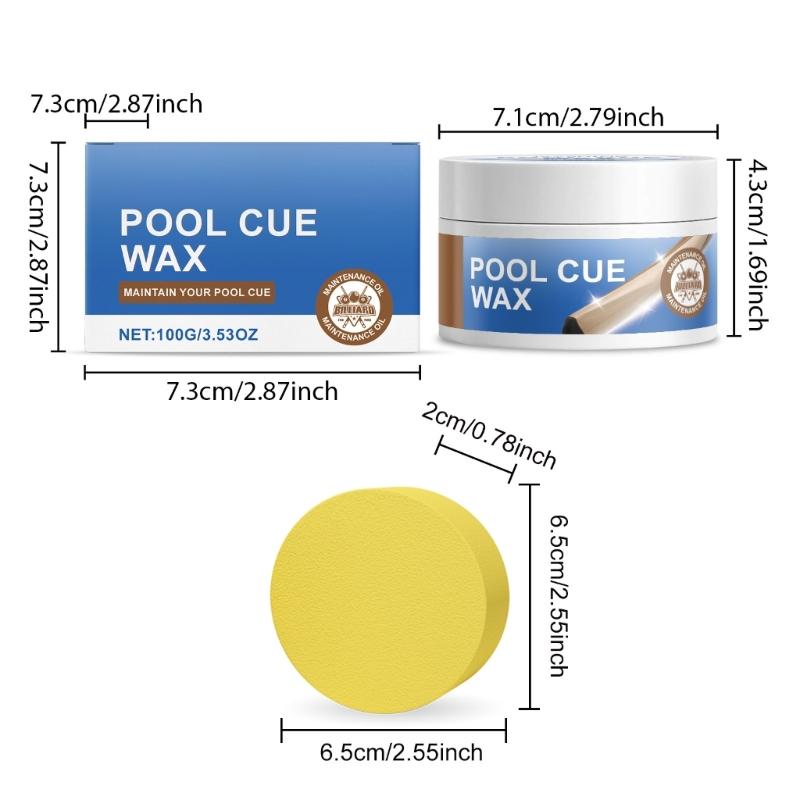 Billiard Stick Conditioner Wax, 100g Pool Cue Protective Wax Snooker Cue Wax Cue Maintenance Wax Pool Stick Care Wax