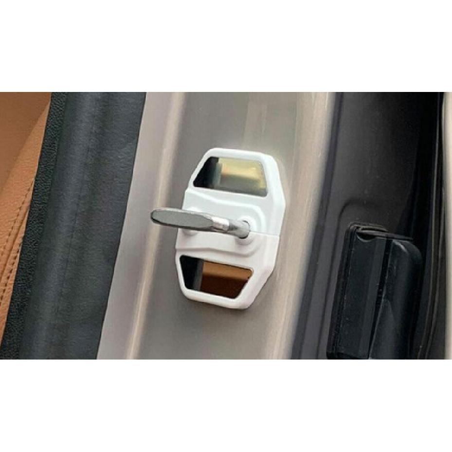 For BMW 5 Series G30 2018-  ABS Silver Door Lock Buckle Protection Trim
