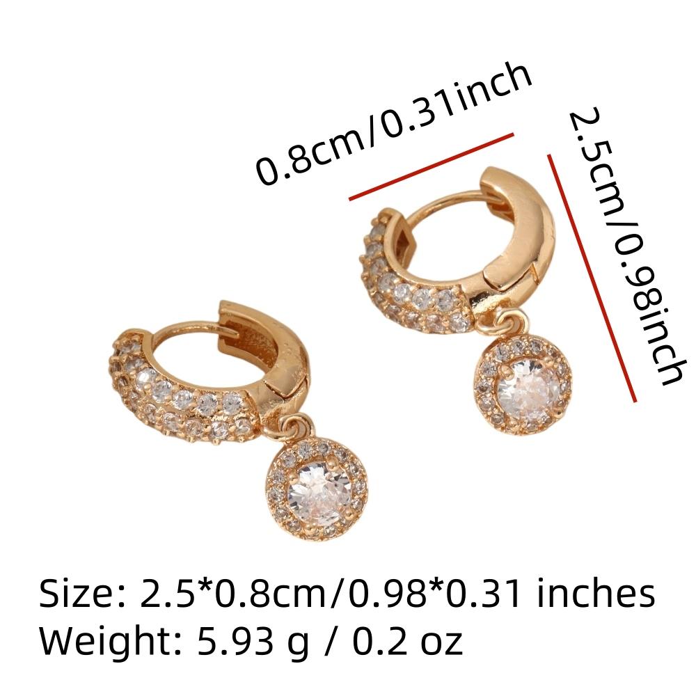 Fashion Water Droplets Dangle Earrings for Women Sparkling Zirconia Fashion Jewelry Gift