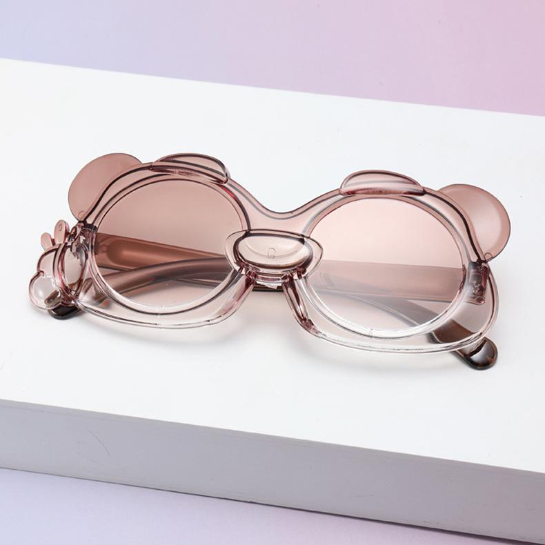 Children'S Bear Sunglasses Integrated Children'S Sunshade Glasses Cute Bow Baby Sunglasses