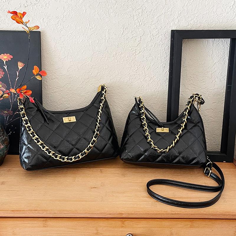 

Модная Повседневная Универсальная Премиального Качества Практичная Сумка-Кроссбоди через Плечо/Подмышку для Поездок на Работу, Простая и Стильная Small чёрный