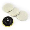 High Quality Practical Polishing Pads Soft 5 Inch For Car Polisher Mop Kit W/ Sticky Disc&Rod With Hooks & Loops