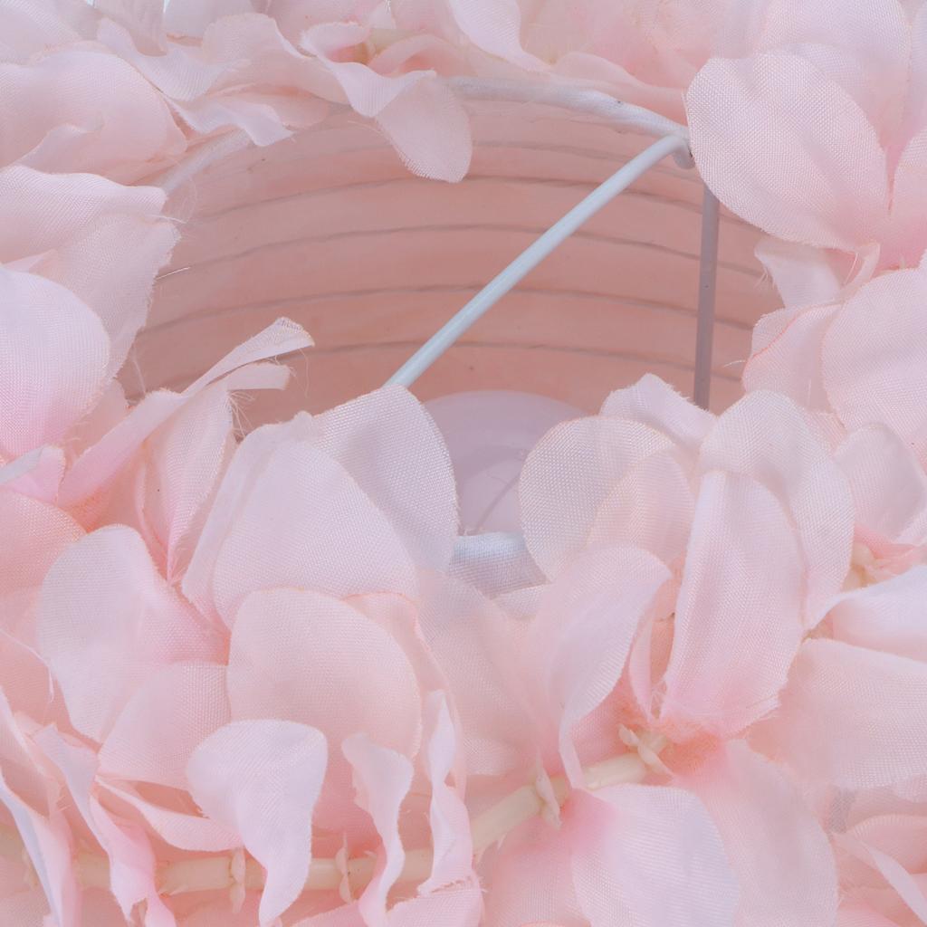 Flower Table Lamp Bedside Bedroom Desktop Nightstand Decoration Supplies Light Pink