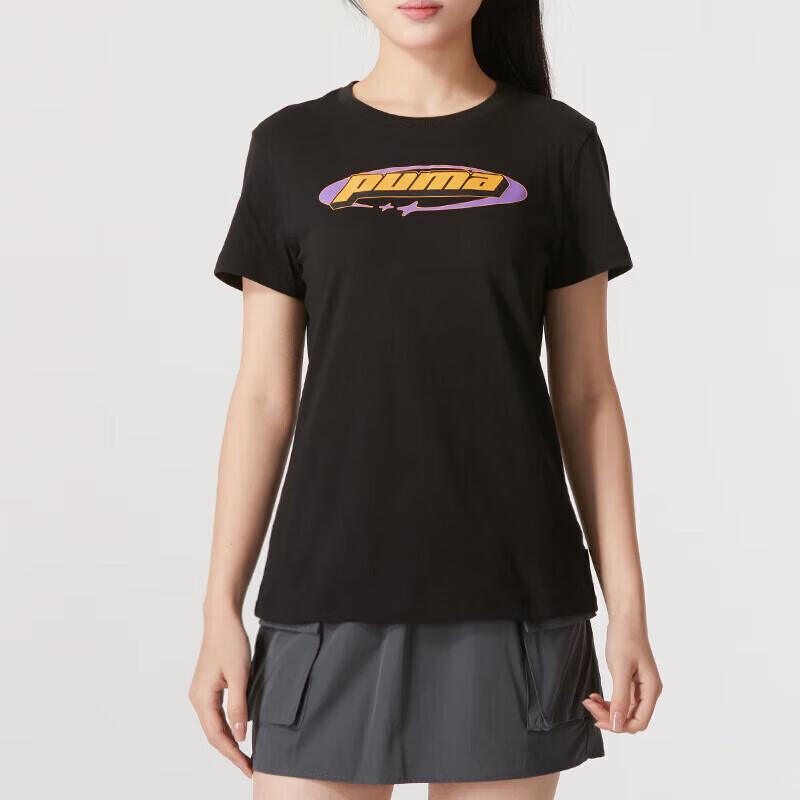 PUMA Women's Short Sleeve Round Neck Graphic T-Shirt