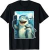 Lustiges Hai- und Delfin-Selfie mit Flugzeugträger T-Shirt