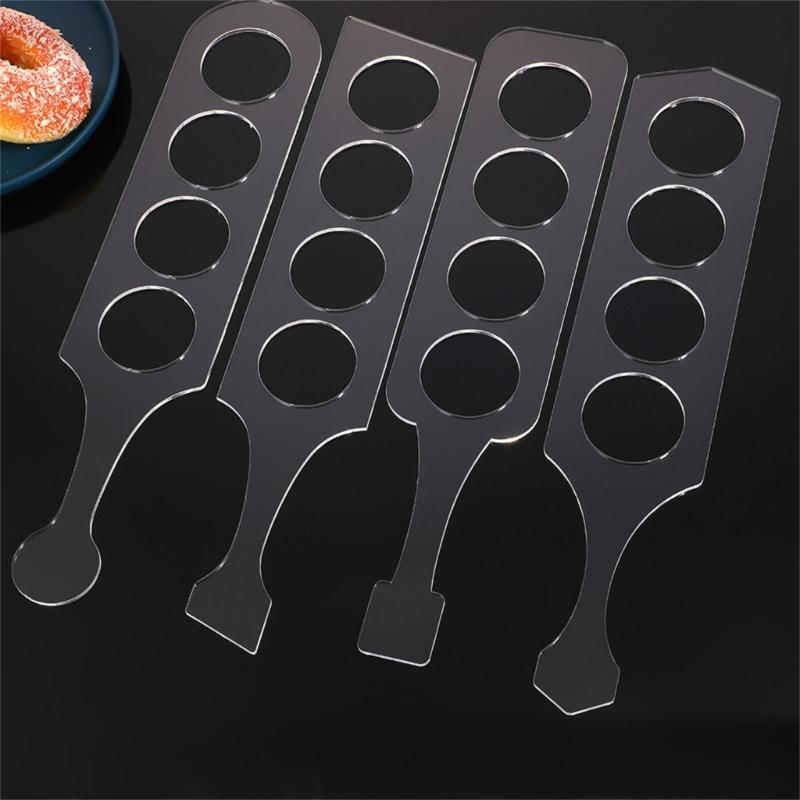 Acrylic Wine Flight Router Template Clear Serving Tray Molds Professional Acrylic Template for Beer Whiskey Glasses