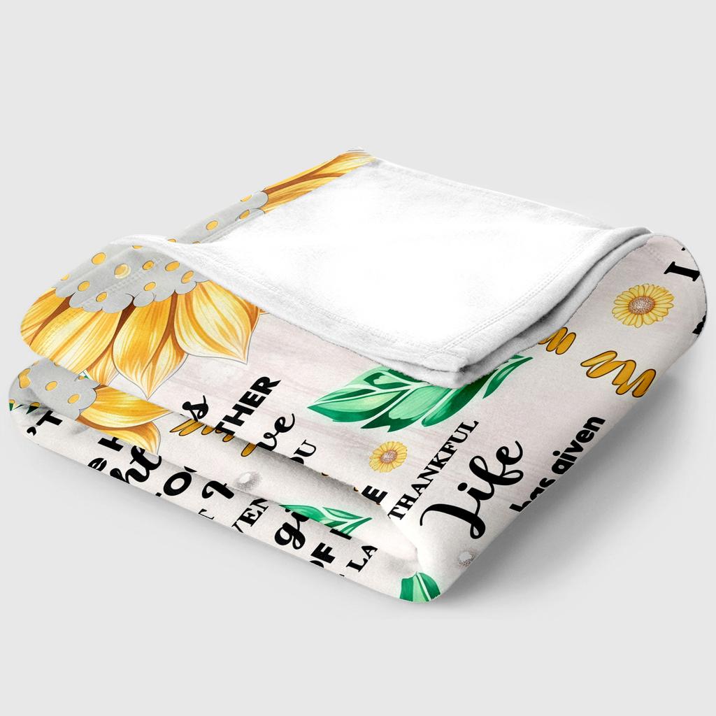 Sunflower Bonus Daughter thin Flannel Blanket for Bedroom,Living Room,Sofas Blanket,Lunch Breaks,blankets fluffy
