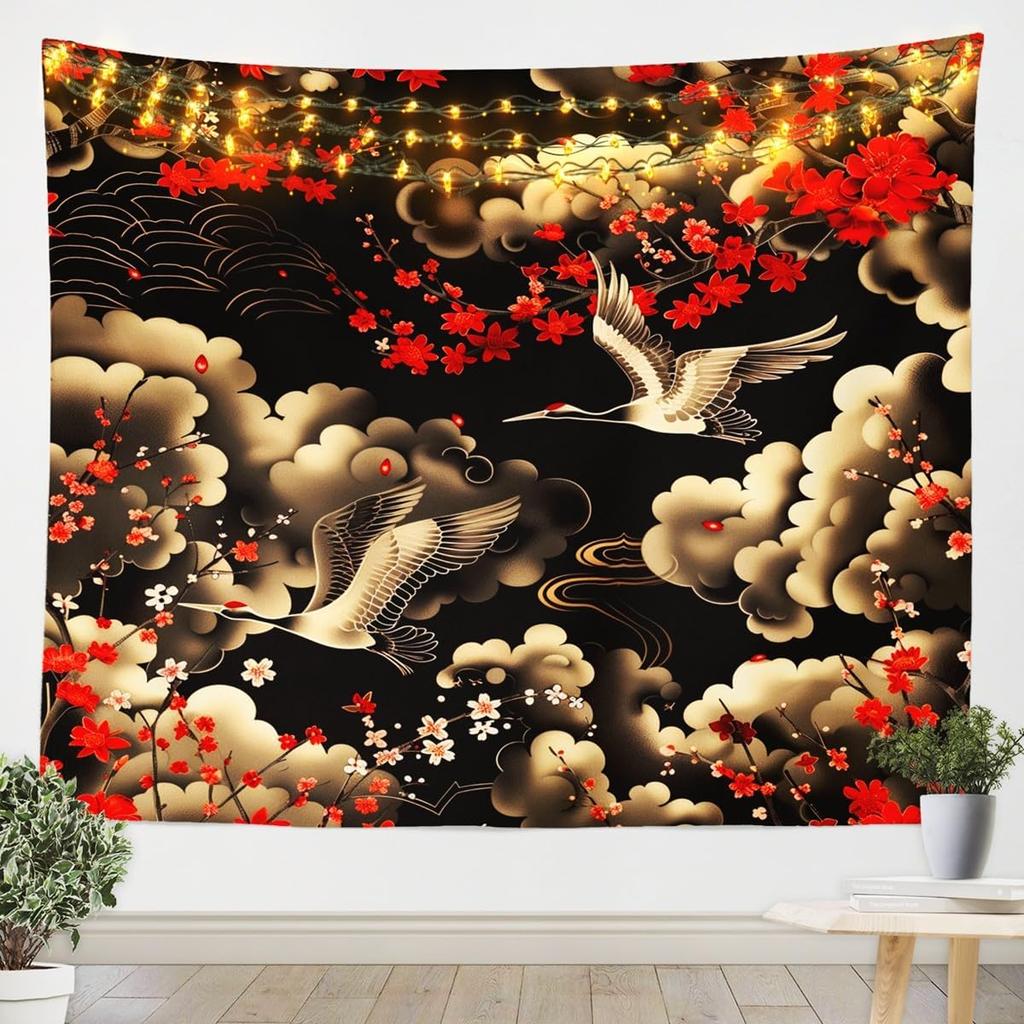 Wilder Wolf Kinder Wandteppich Sonne Mond Traumfänger Boho Wandteppiche Jungen Mädchen Zimmer Deko Wildtier Jagd Abenteuer Rustikal