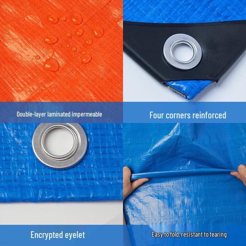 Elangyan Heavy-Duty Blue PE Tarpaulin