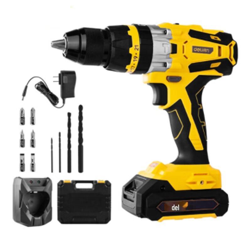 

Deli 20V Cordless Impact Drill Set CN plug (adapter included) Set