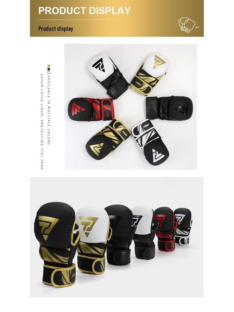 ZTTY Unisex Boxing Gloves with Thick Padding for Adult Training and UFC.